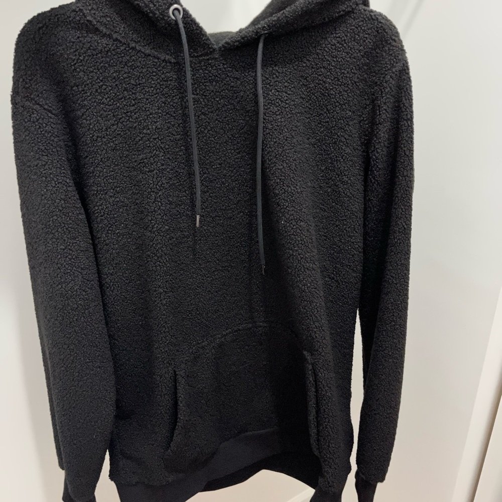 Black Sherpa Hoodie🖤